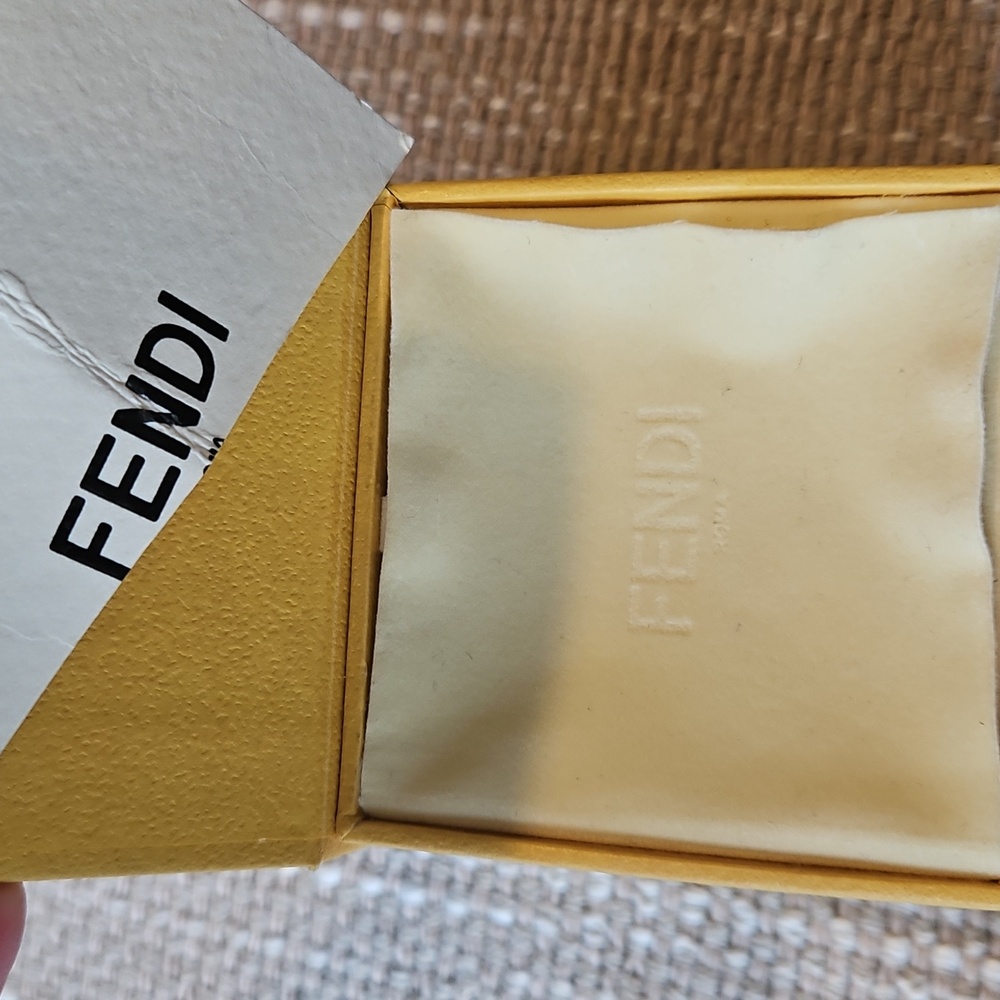 Fendi Gold Pearl F is Fendi Ring NEW w/Box [Size 6.25] - Picture 7 of 8